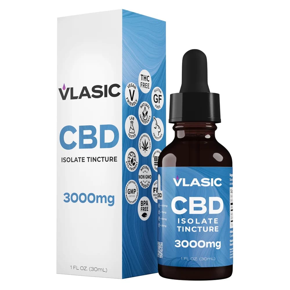 Vlasic Labs CBD Isolate Tincture (3000mg)