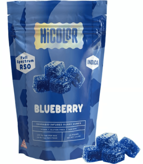 HiCOLOR Blueberry | RSO Gummies 10pk