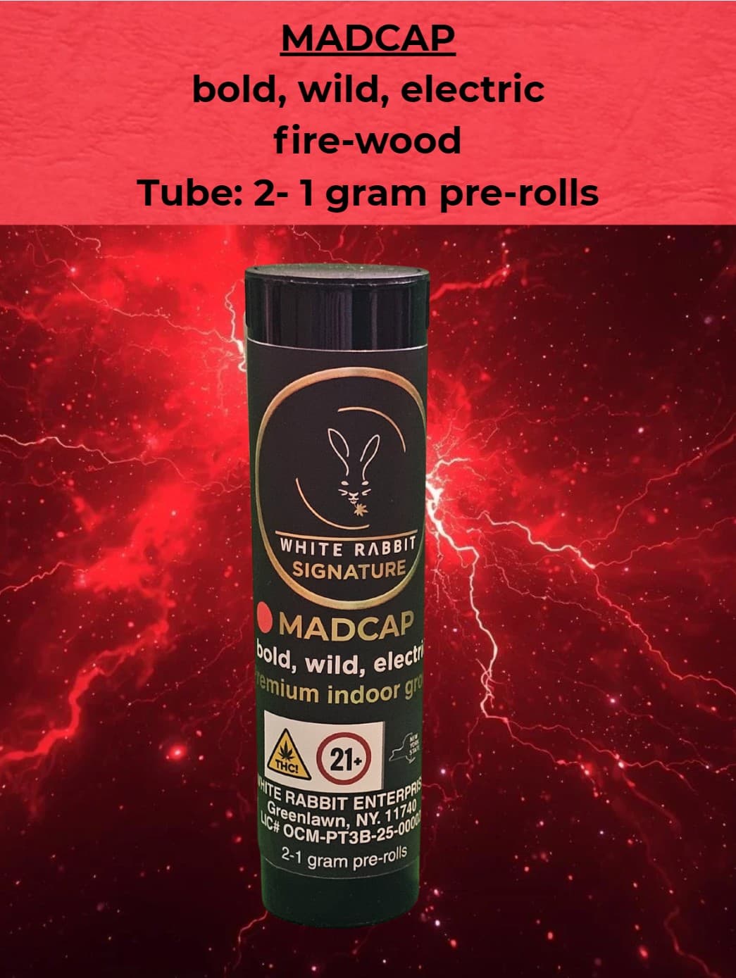 White Rabbit Jelly Donutz | Madcap | Infused Pre-Roll | 2pk