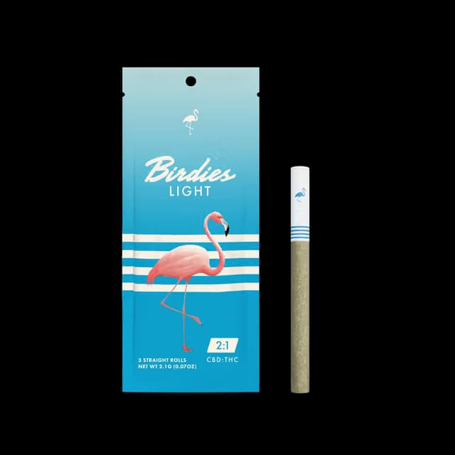 BIRDIES Lights 2:1 CBD:THC Pre-roll 10 Pack 7G