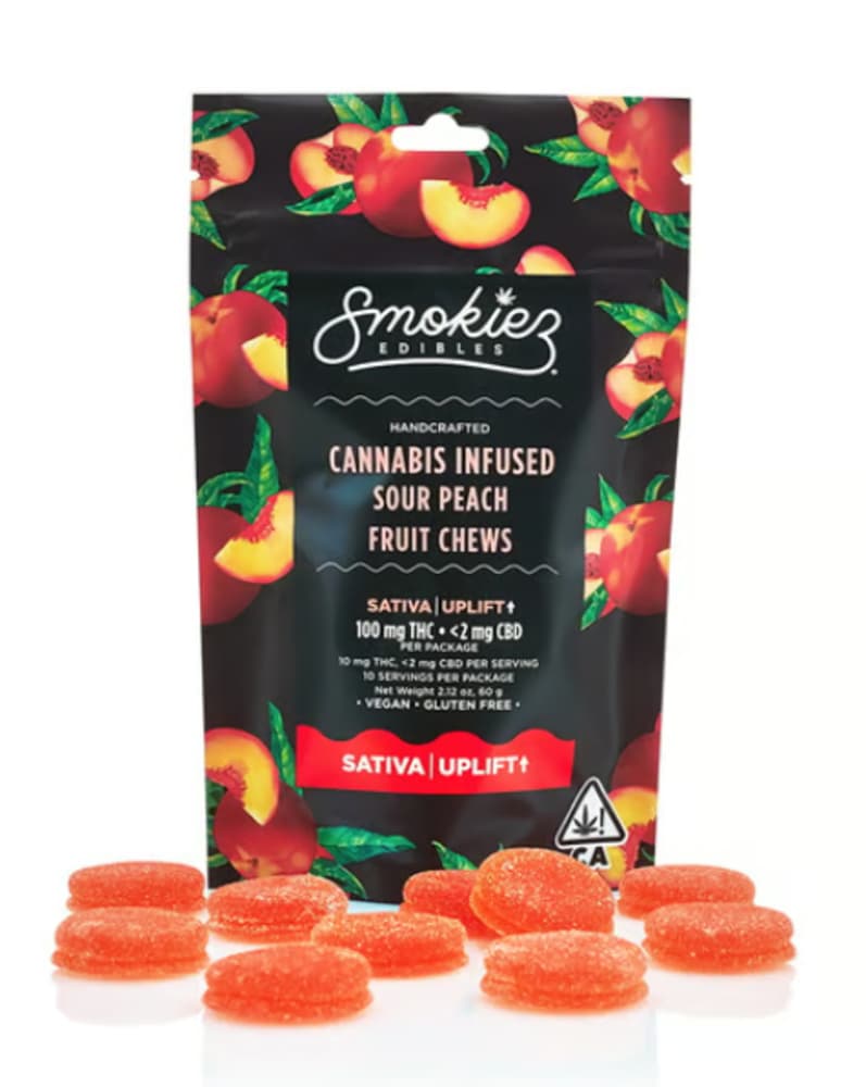 Smokiez Edibles Smokiez Sour Gummies 100 MG Peach (S)