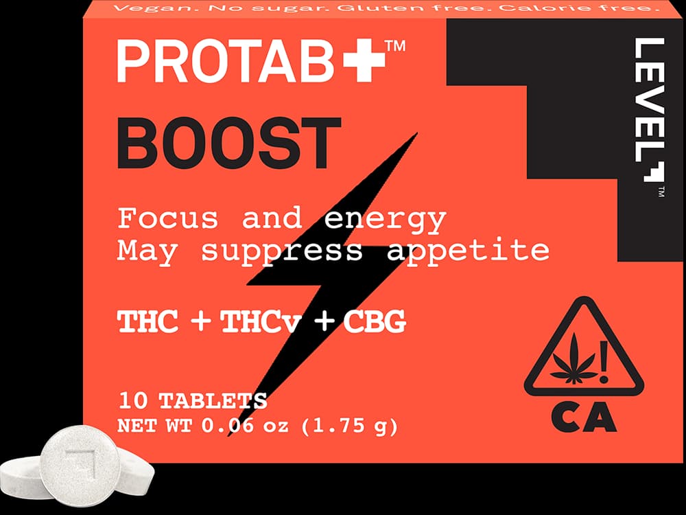 PROTAB Level | Boost | THC:THCv:CBG | 5 Pack Tablets | 100 MG