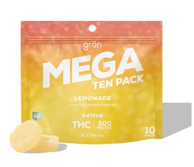 Grön Lemonade MEGA | 10 x 50mg