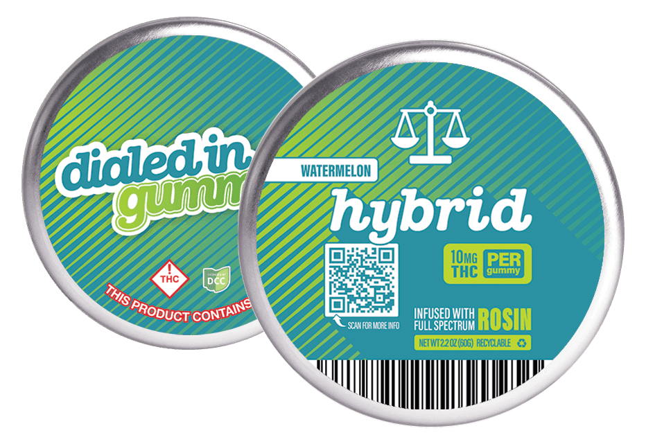 Dialed In Gummies 100mg - Watermelon - Rosin Gummies (10pk)