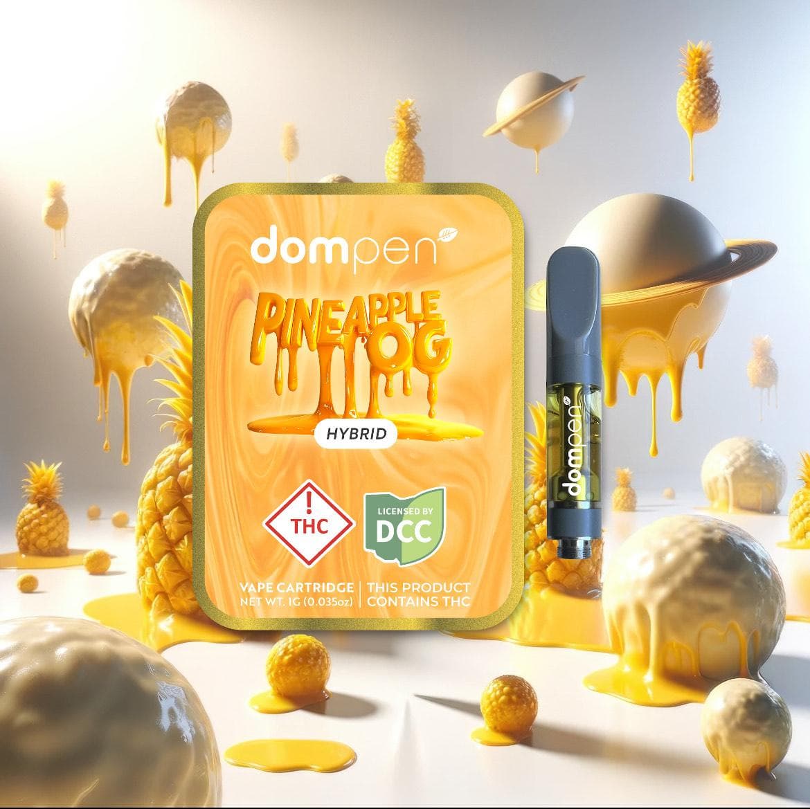 dompen™ Pineapple OG Cart 1g (Hybrid) | Dompen
