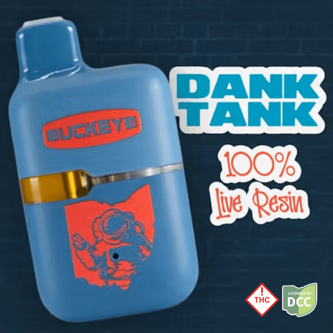 Buckeye Rainbow X Live Resin Dank Tank - 1g Disposable