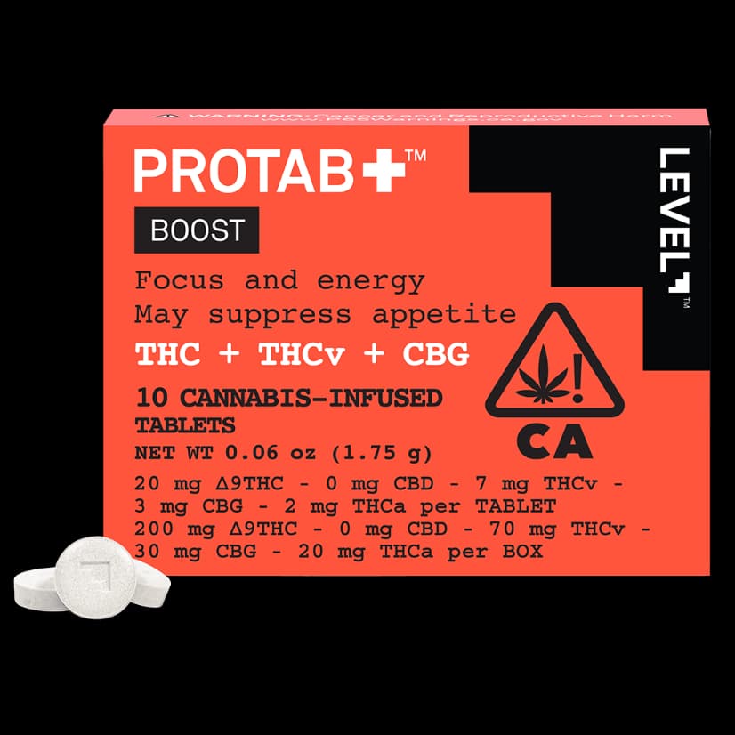 LEVEL Protab+ 10pk | Boost (THC/THCv/CBG)