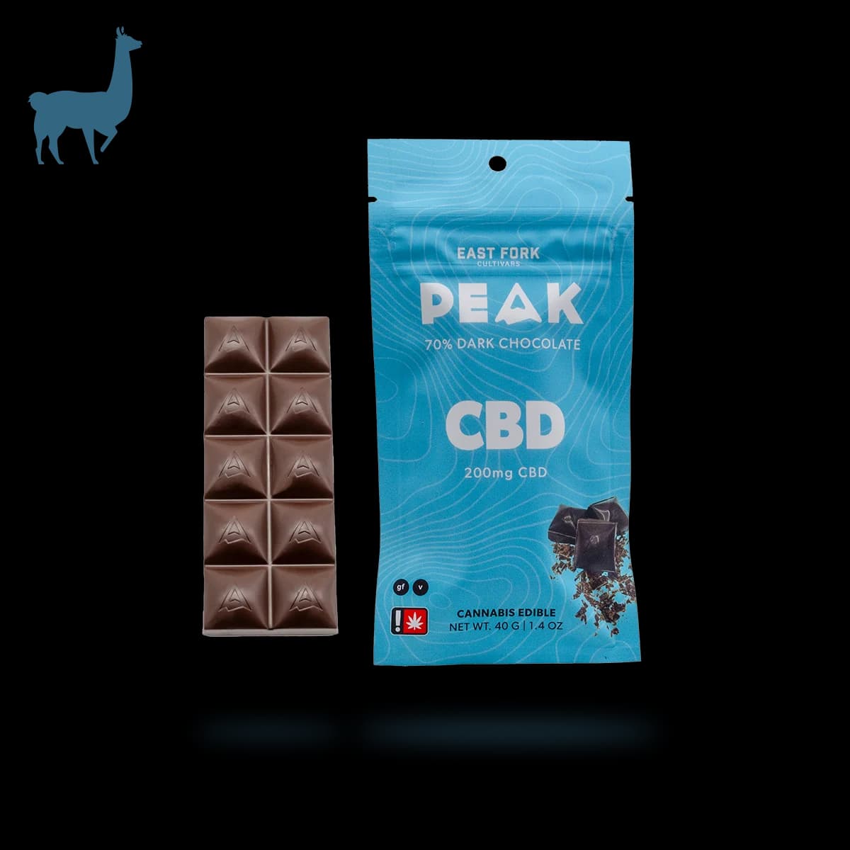 East Fork Cultivars Dark Chocolate - CBD (200mg CBD)