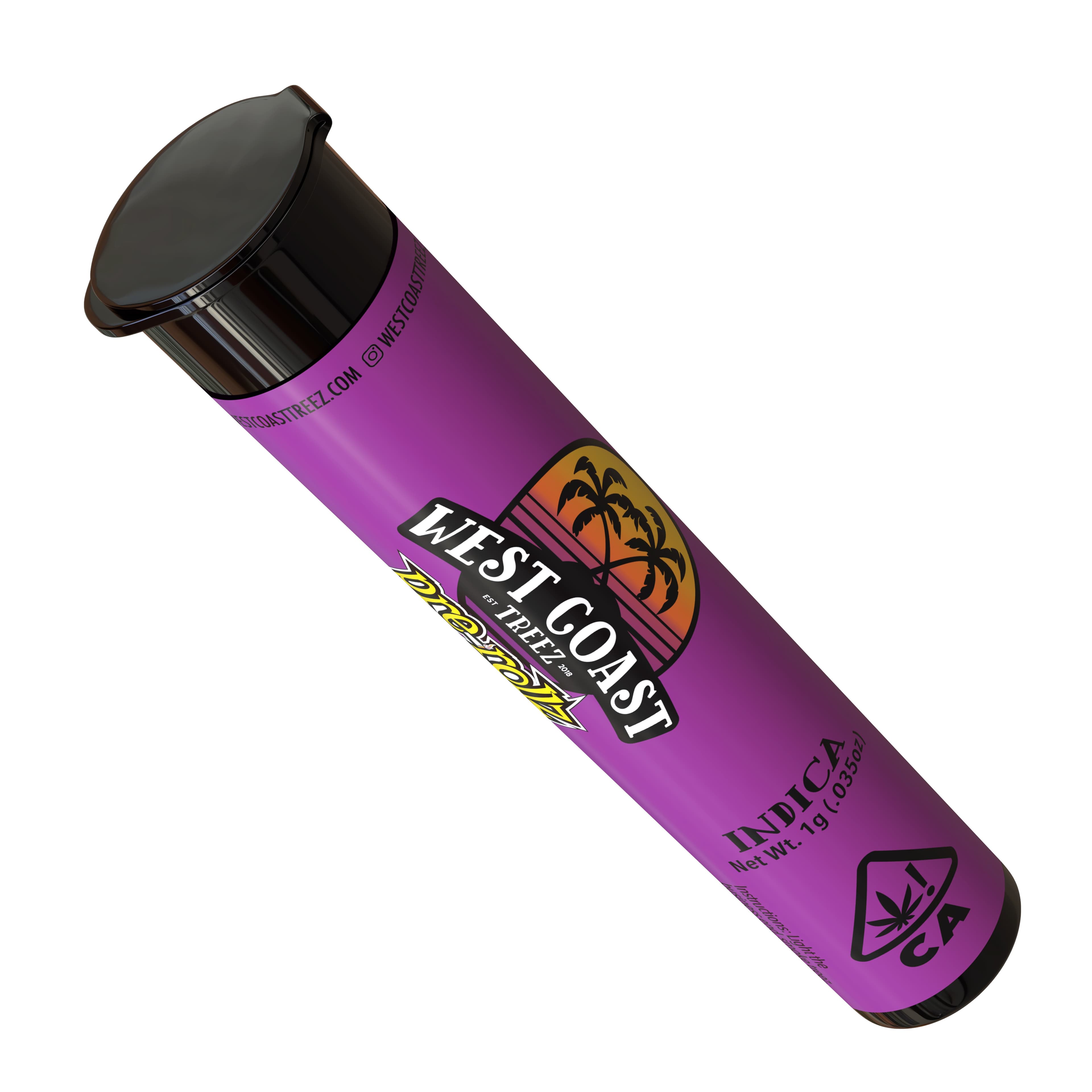 West Coast Treez Hindu Kush - Indica Pre Roll [1g]