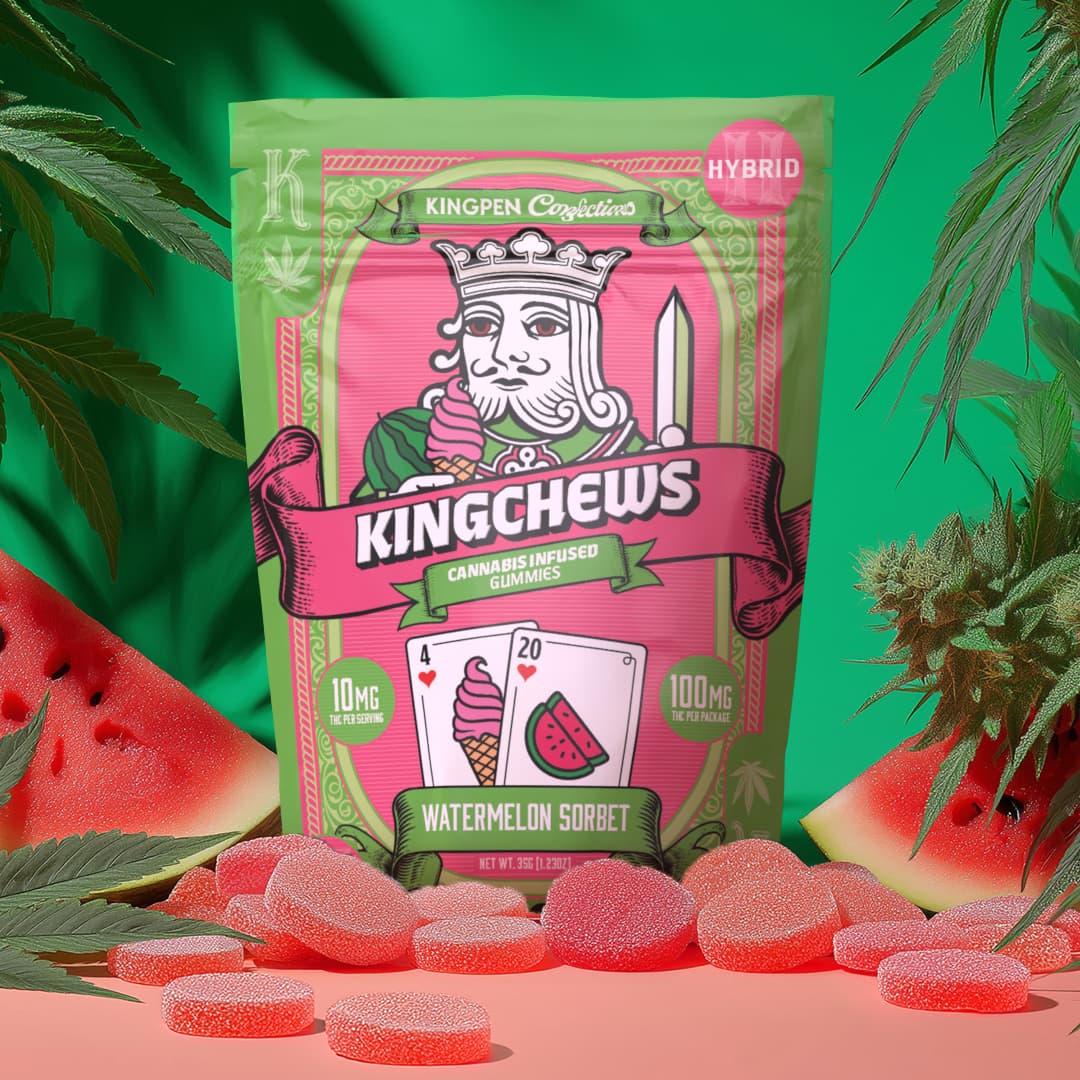 Kingchews Kingchews Watermelon Sorbet [10pk] (100mg)