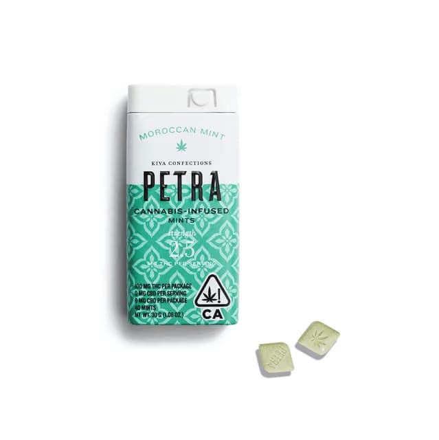 Kiva Petra Mints - Moroccan Mint 100mg Edibles