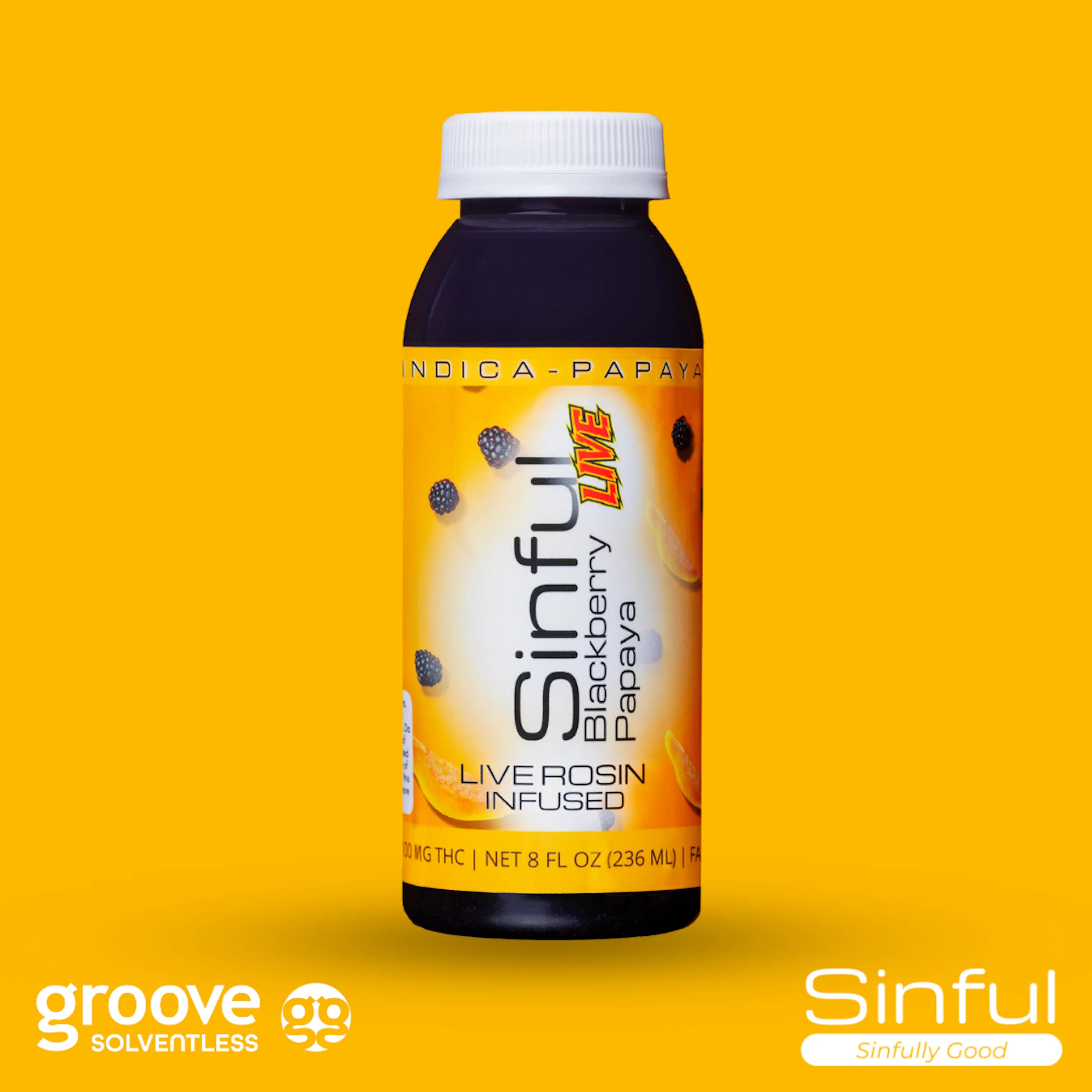 Sinful Beverage Beverage | Blackberry Papaya | Solventless | 100mg