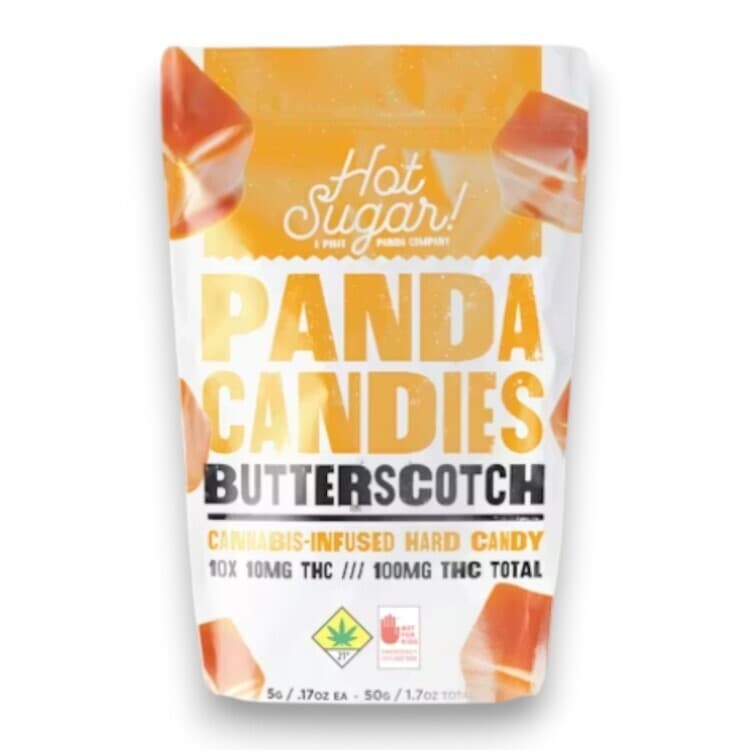 Hot Sugar Butterscotch Panda Candies | 10pk | (100mg)