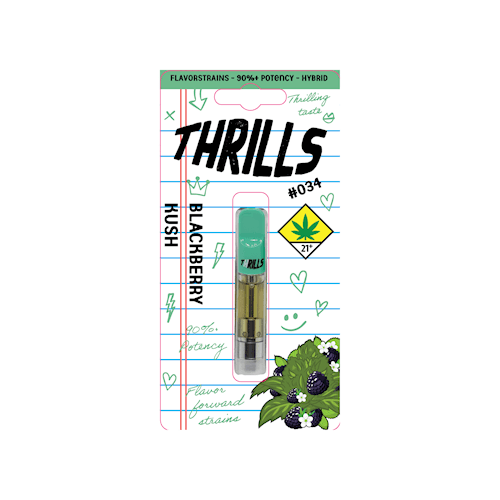 Thrills Blackberry Kush - FlavorStrains - Cartridge - 1g