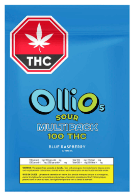 Olli O's Sour Blue Raspberry Soft Chews Multi-Pack - 10 x 10:0