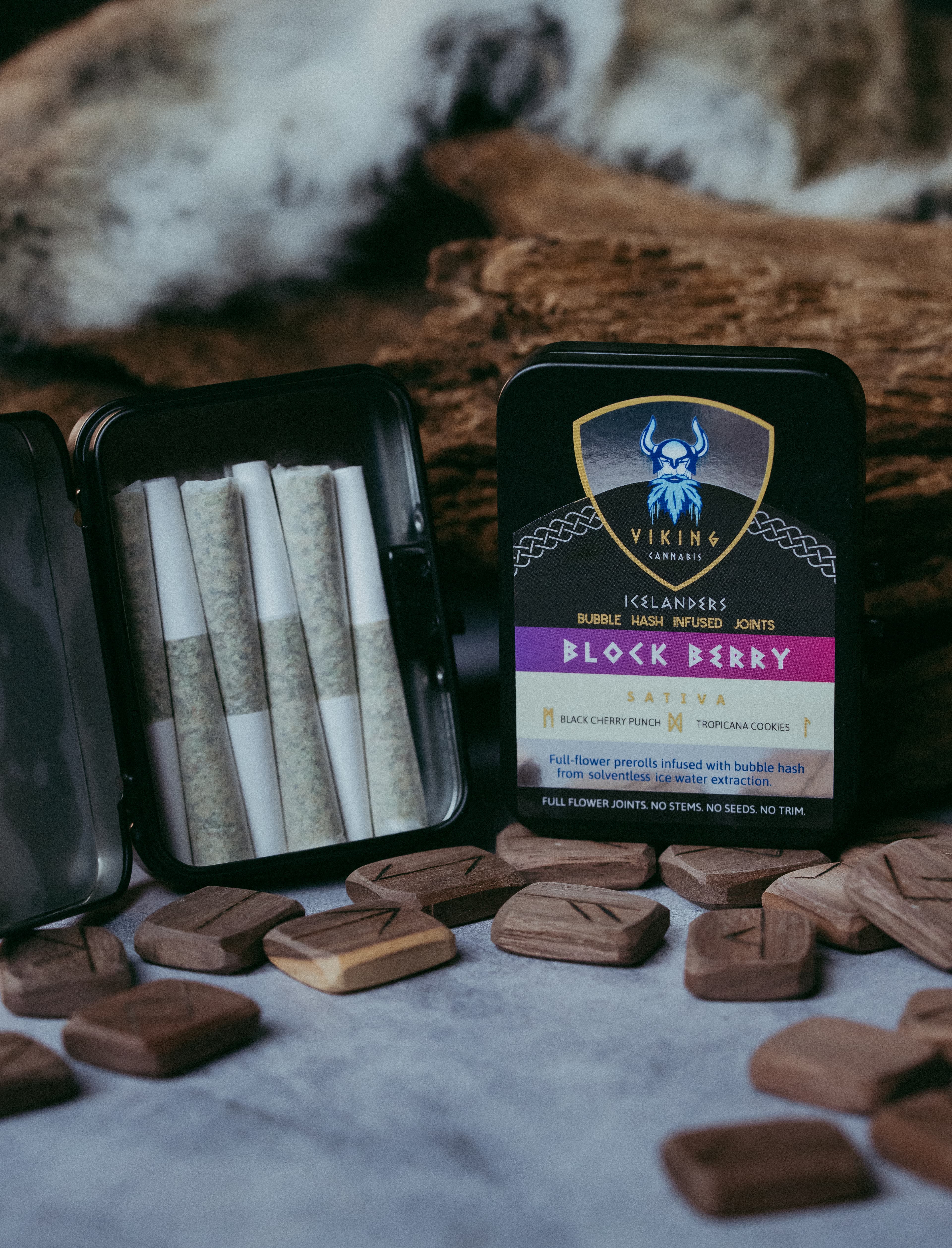 Viking Cannabis Block Berry - 6x0.5g Joint Pack