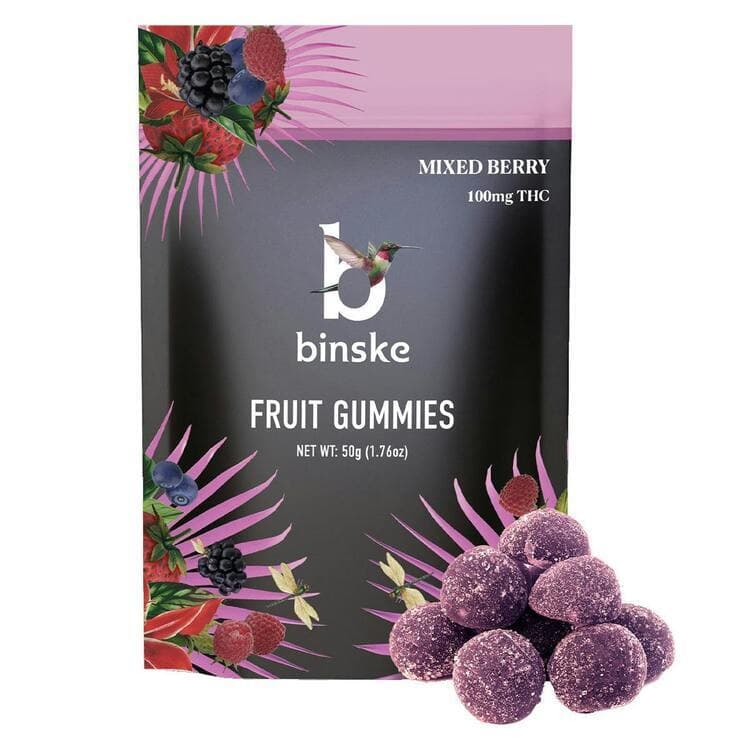 binske Mixed Berry - Fruit Gummies 10pk 100mg