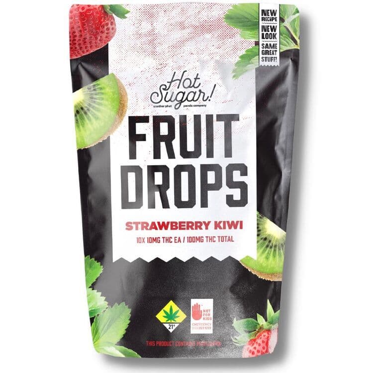 Fruit Drops Strawberry Kiwi - 10pk 100mg