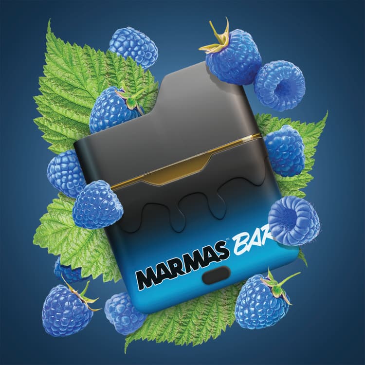 Marmas Bar Blue Raspberry - Flavored Disposable Cartridge