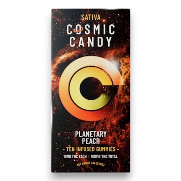Cosmic Candy Planetary Peach Sativa - 10pk 100mg