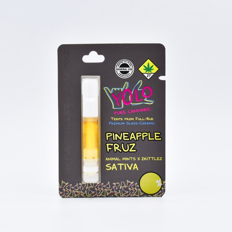 Yolo Pineapple Fruz - Ceramic Live Resin Cartridge