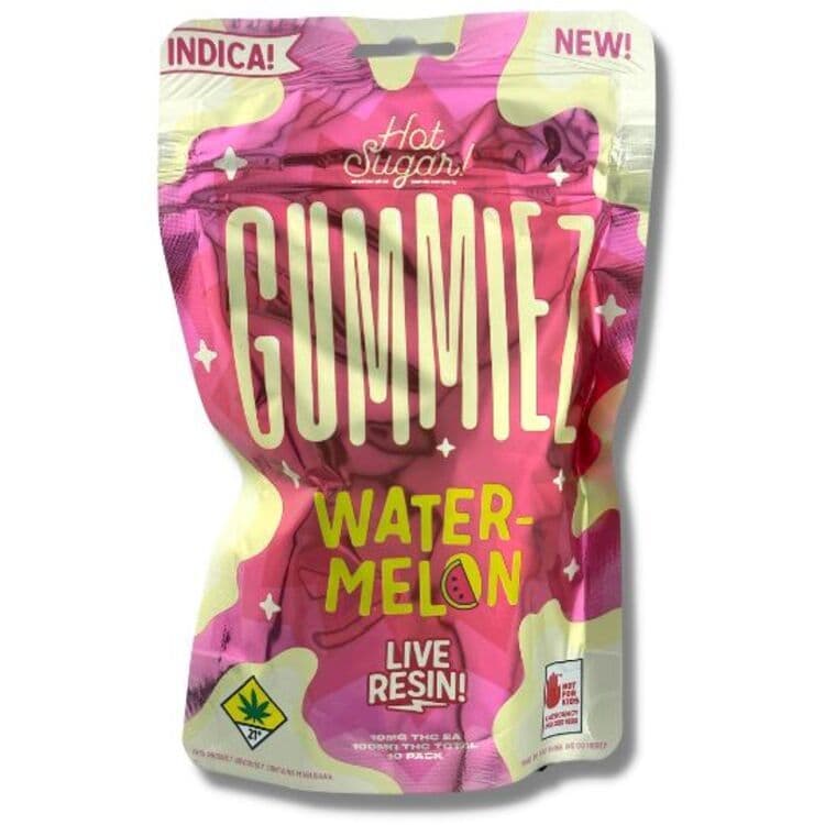 Gummiez Sativa Watermelon - Live Resin 10pk 100mg