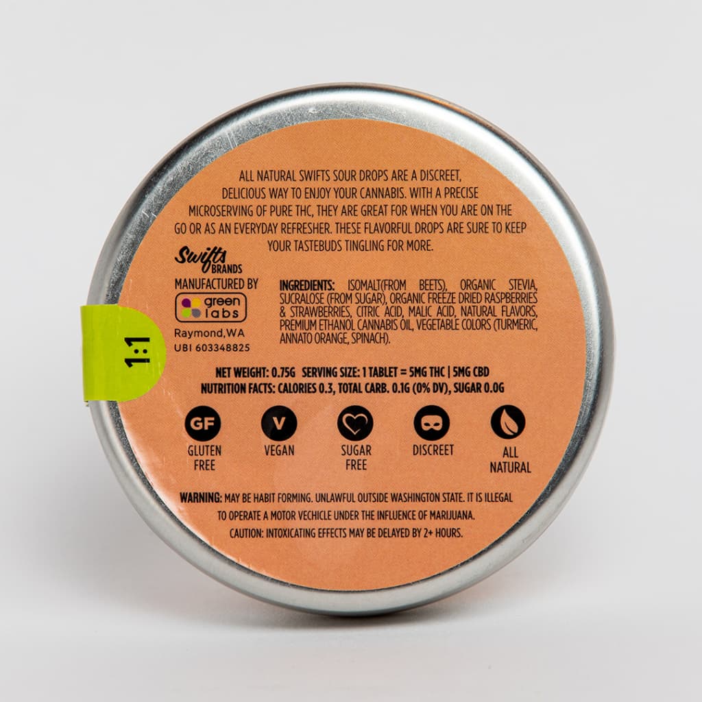 Swifts Orange & Mango Sour Drops [20pk] (100mg)