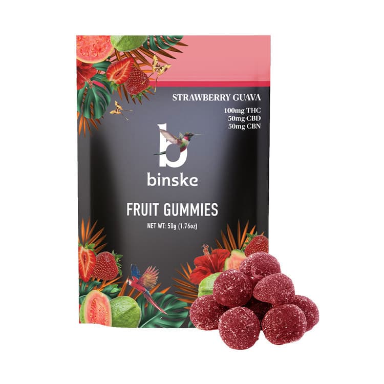 binske CBD/CBN 1:1:1 Strawberry Guava - Gummies 10pk 100mg