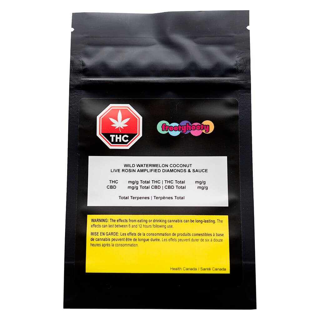 frootyhooty Wild Watermelon Coconut Diamonds in Live Rosin Sauce