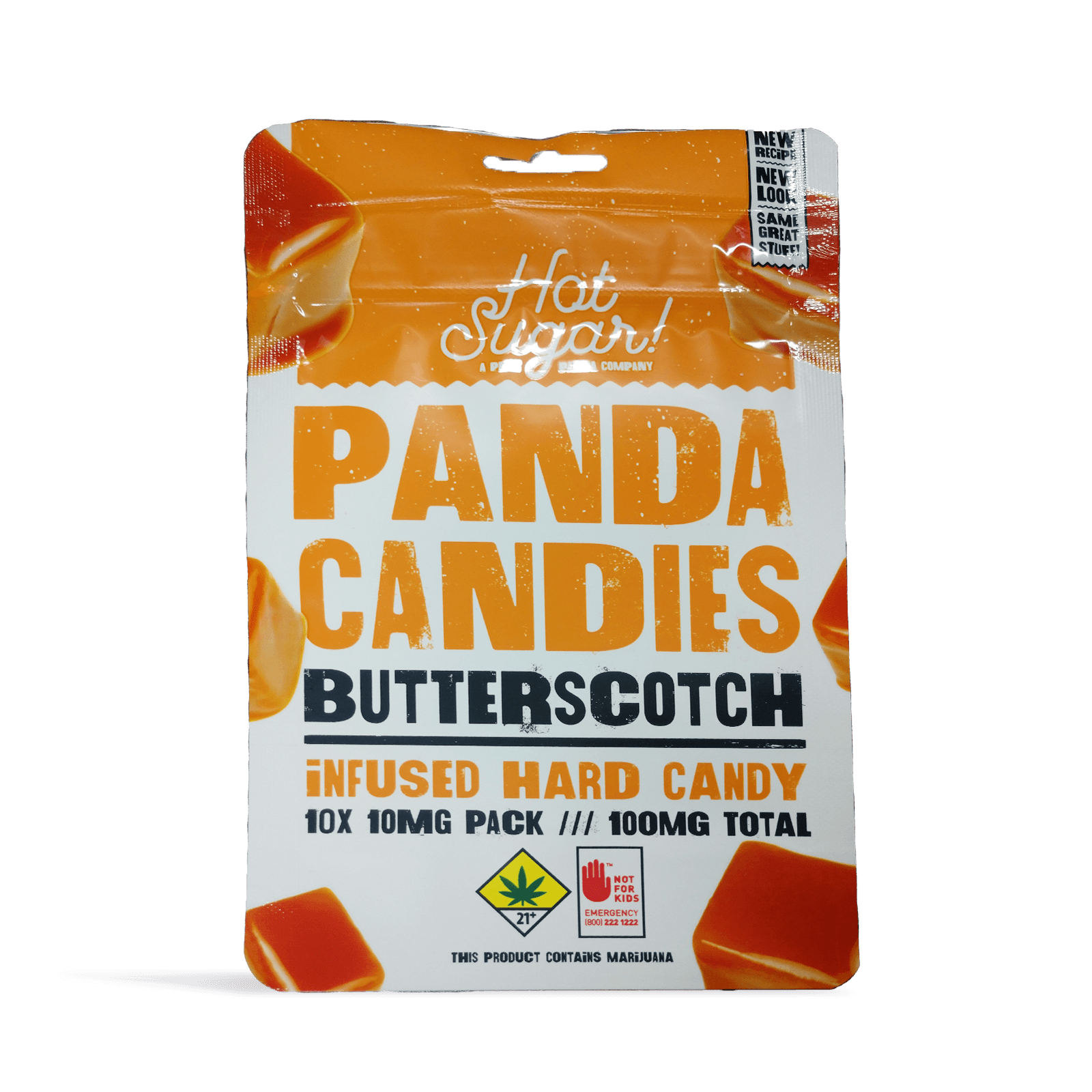 Hot Sugar Butterscotch Panda Candies | 10pk | (100mg)