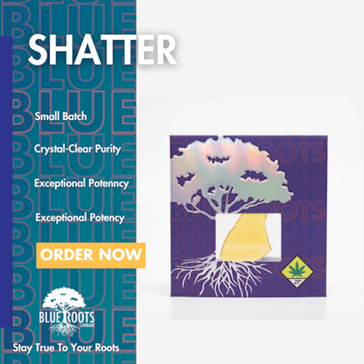 Blue Roots Cannabis Co. Blue Roots: Golden Ratio - Shatter