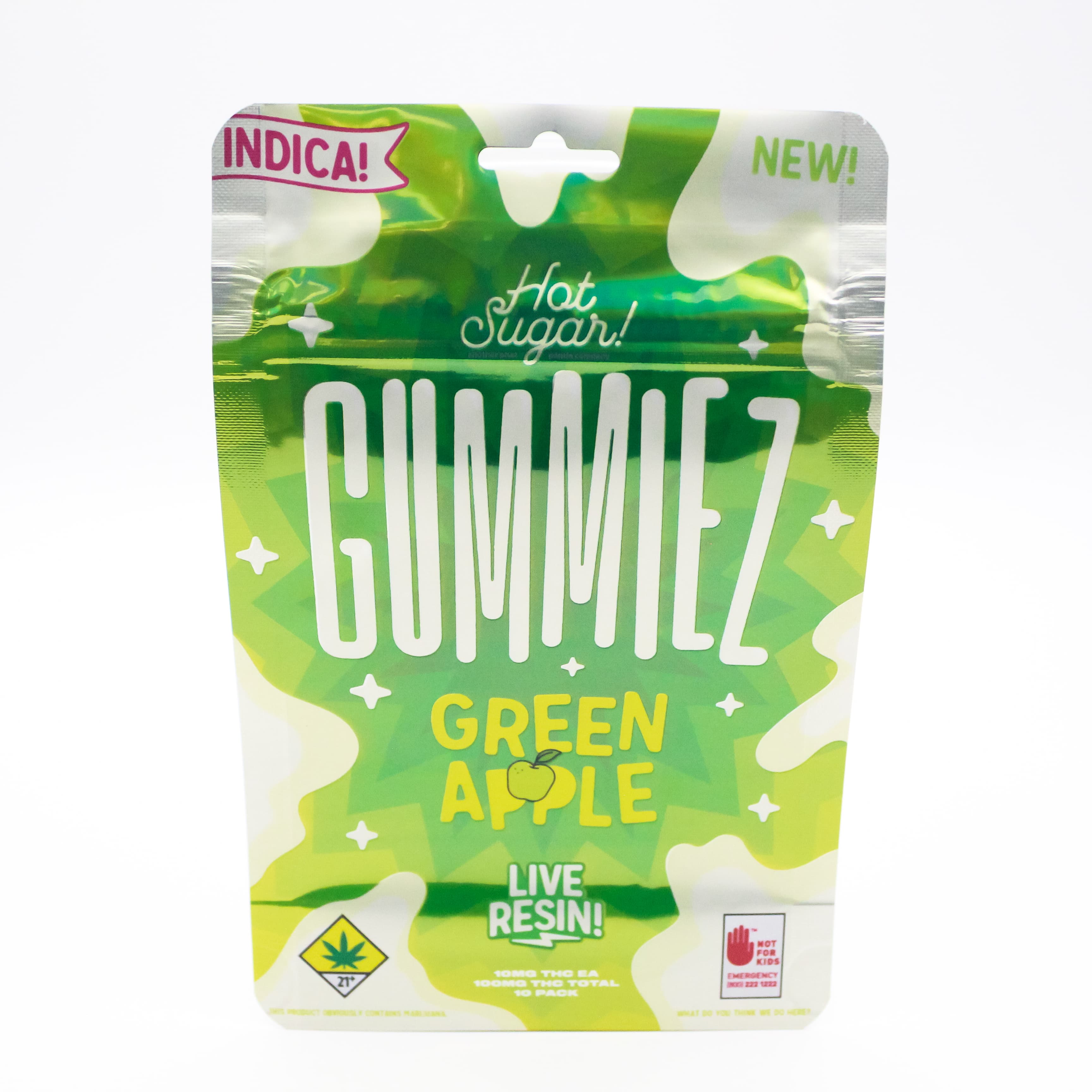 Hot Sugar Green Apple [10pk] (100mg)