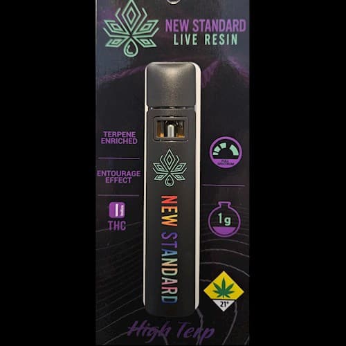 New Standard Triangle Kush CBN Live Resin Disposable | 1g