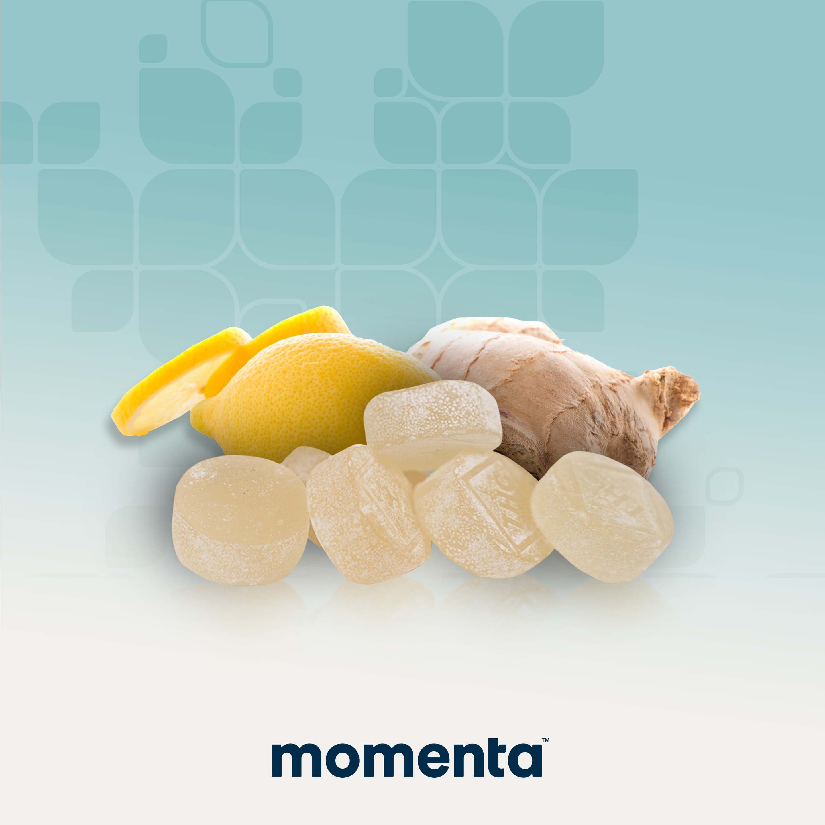 Momenta Sweet Lemon Ginger RSO Troches 10ct/100mg