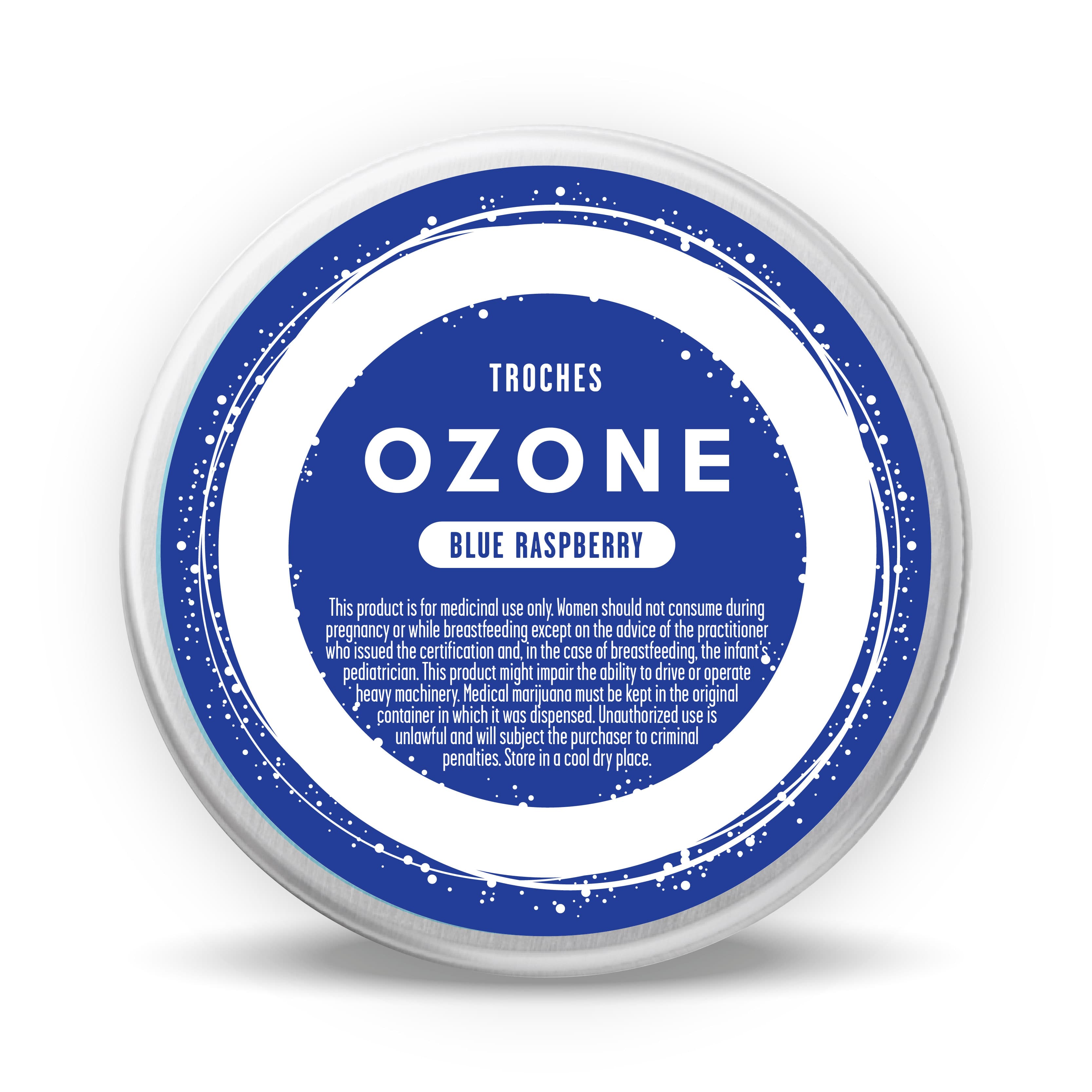 OZONE Blue Raspberry Troches | 10 Pack (100mg)