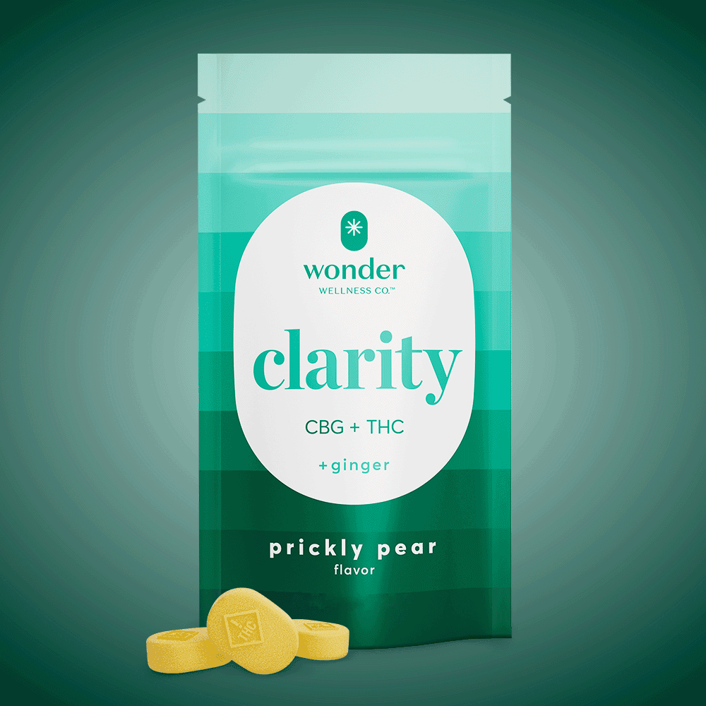 WONDER Clarity Prickly Pear 1:1 Soft Troches | 20 Pack (5mg THC + 5mg CBG)