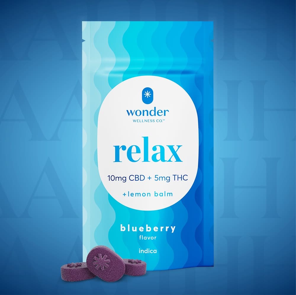 WONDER Relax Blueberry 1:2 Soft Troches | 20 Pack (5mg THC + 10mg CBD)