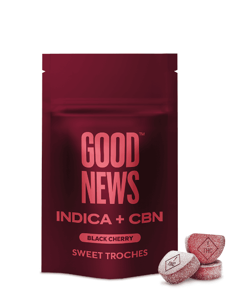 Good News Black Cherry Troches [2:1 THC:CBN] 10ct/10mg