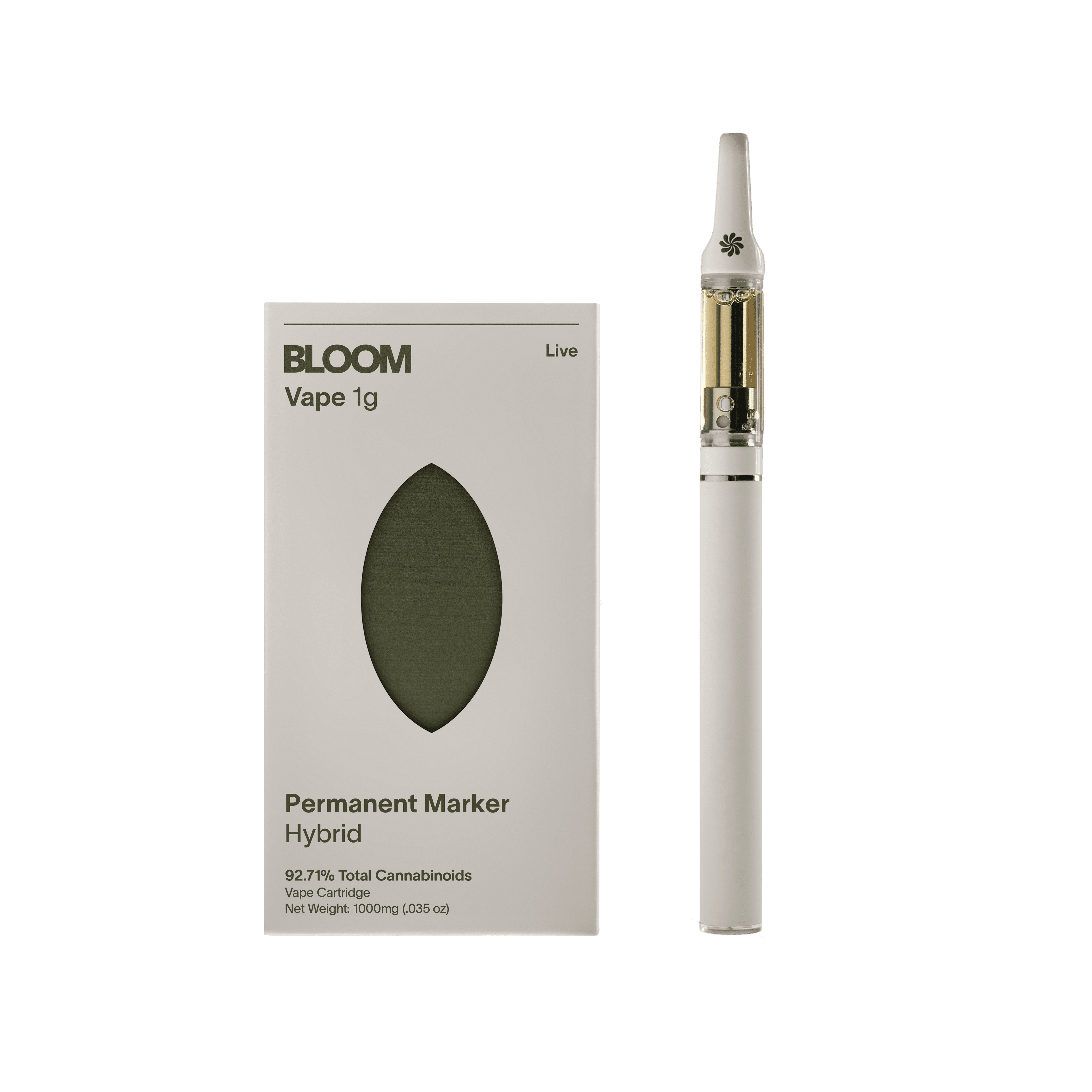 BLOOM Permanent Marker | Live Terpene Distillate Cartridge | 1000mg