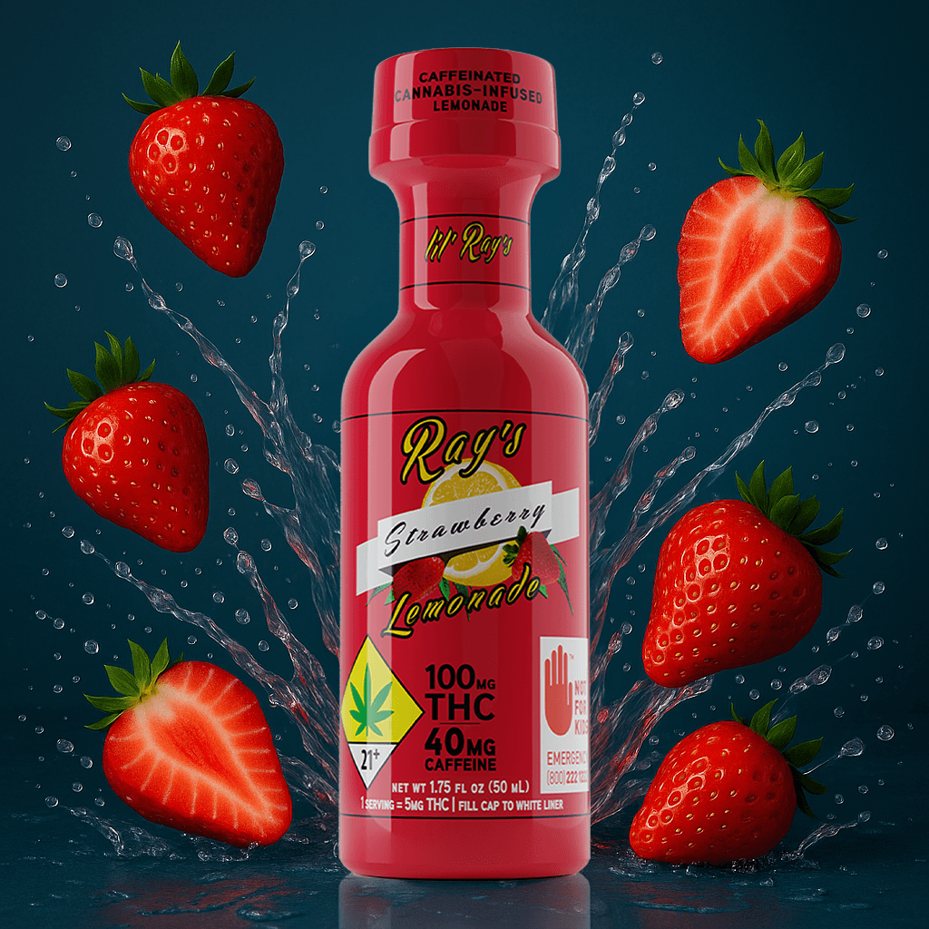 Ray's Lemonade Lil Rays Caffeinated Strawberry Lemonade | 100mg