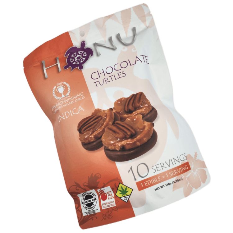 Honu Honu Edible Indica Chocolate Turtle 10pk
