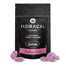 FloraCal Raspberry Lemon Live Rosin Troches | 10mg, 10pk