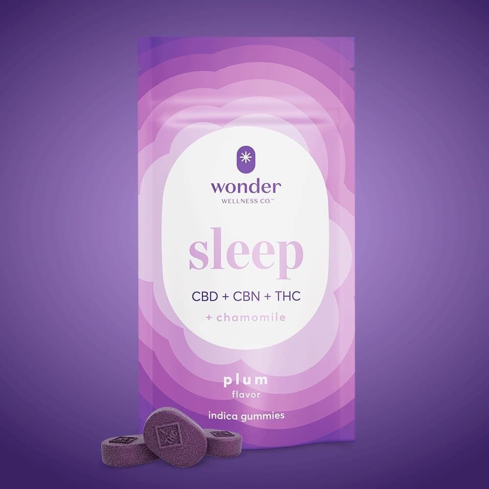 WONDER Sleep Plum 1:1:1 Soft Troches | 20 Pack (5mg THC + 5mg CBD + 5mg CBN)
