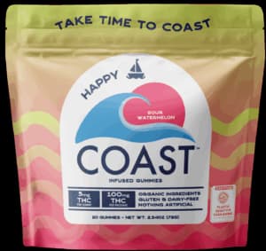 Coast Cannabis Co™ Sour Watermelon | Gummies | 20pk