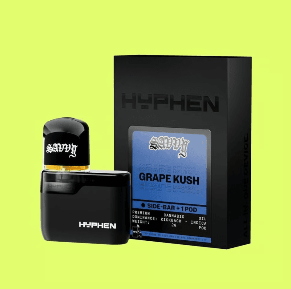 Savvy Savvy Grape Kush (I) Hyphen AIO Disposable 2g