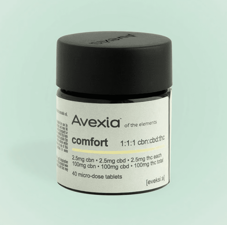 Avexia Avexia Comfort (I) 1:1:1 THC:CBN:CBD Tablets 2.5mg 40pk