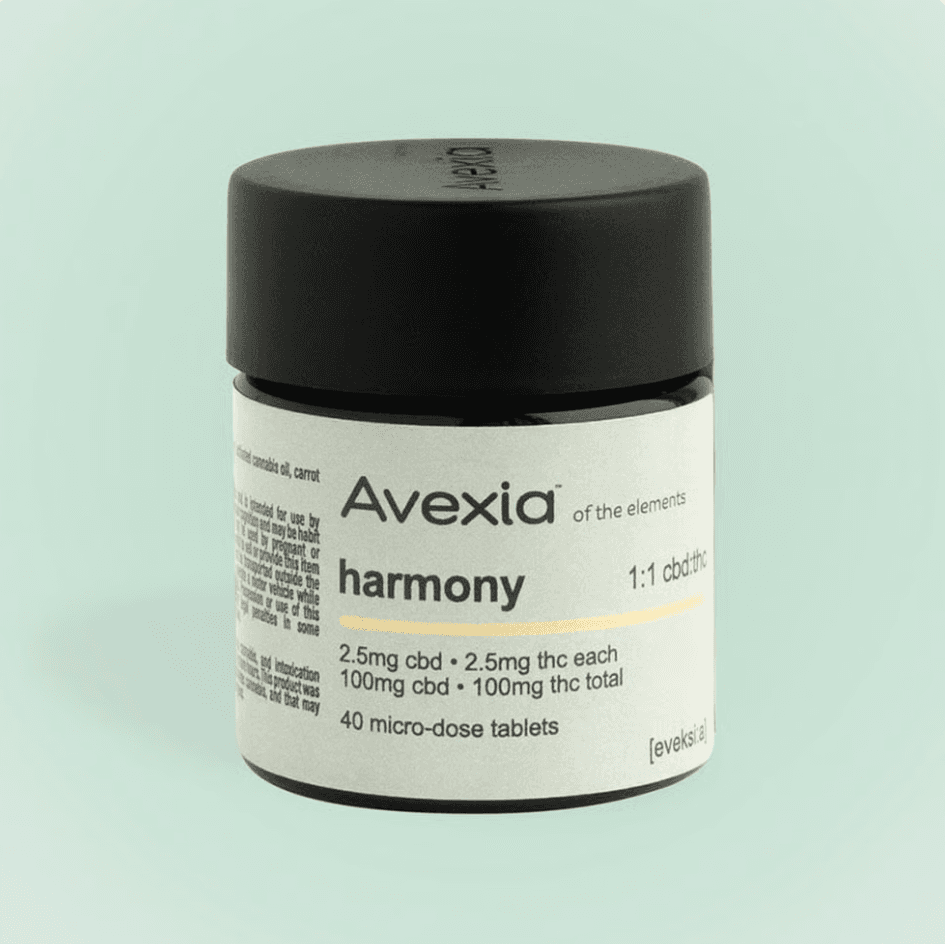 Avexia Avexia Harmony (H) 1:1 THC:CBD Tablets 2.5mg 40pk
