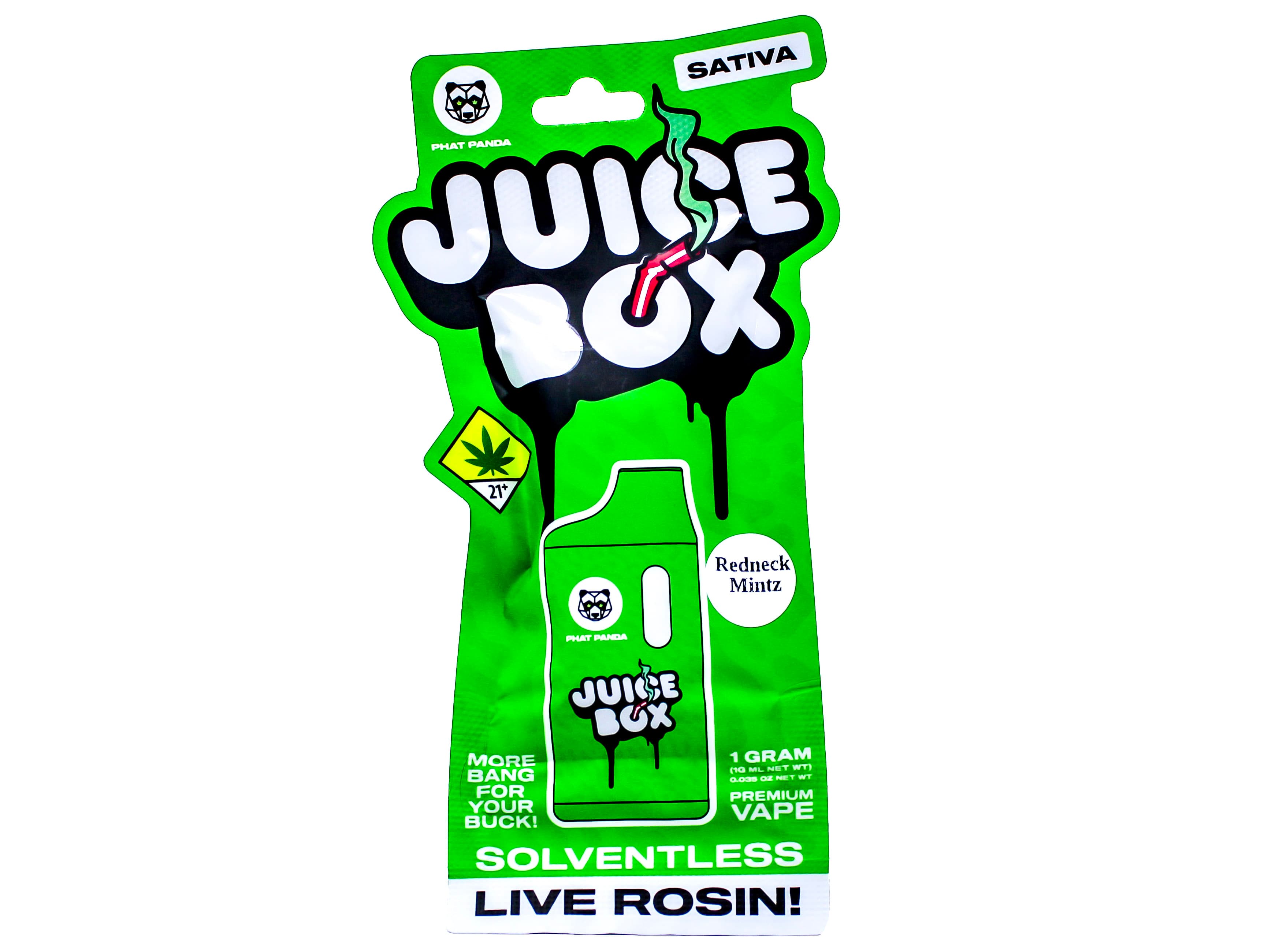 Juice Box PHP Redneck Mintz Disposable Rosin Cart 6592716624