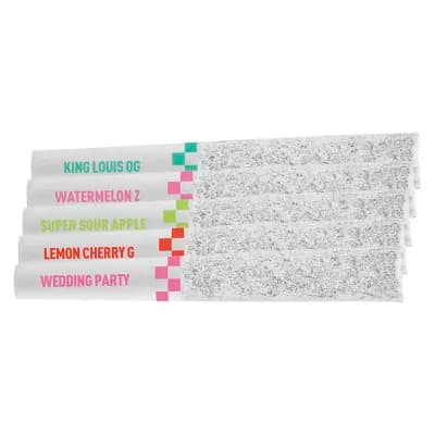 Claybourne Flyers Frosted Infused Flight Pack Preroll 5pk | 2.5g