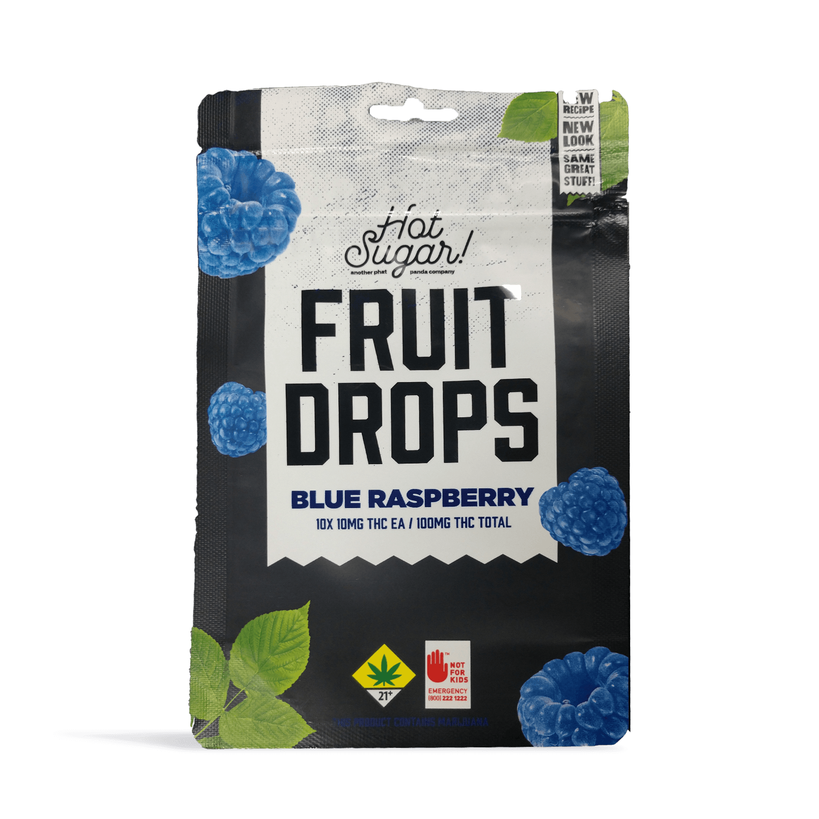Hot Sugar Blue Raspberry Fruit Drops | 10pk